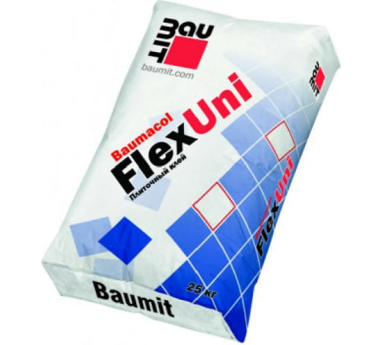 Плиточный тонкослойный эластичный клей Baumit Baumacol FlexUni, 25кг