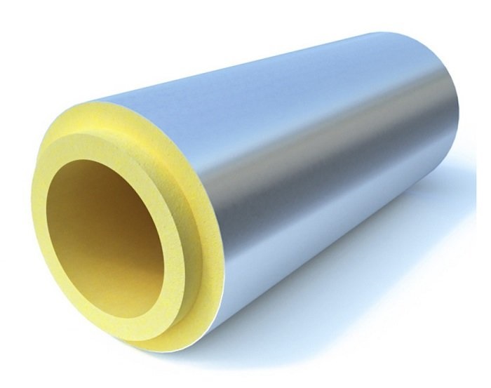 Скорлупа  для теплоизоляции труб ППУ С фольгированная 1000х32х30 мм