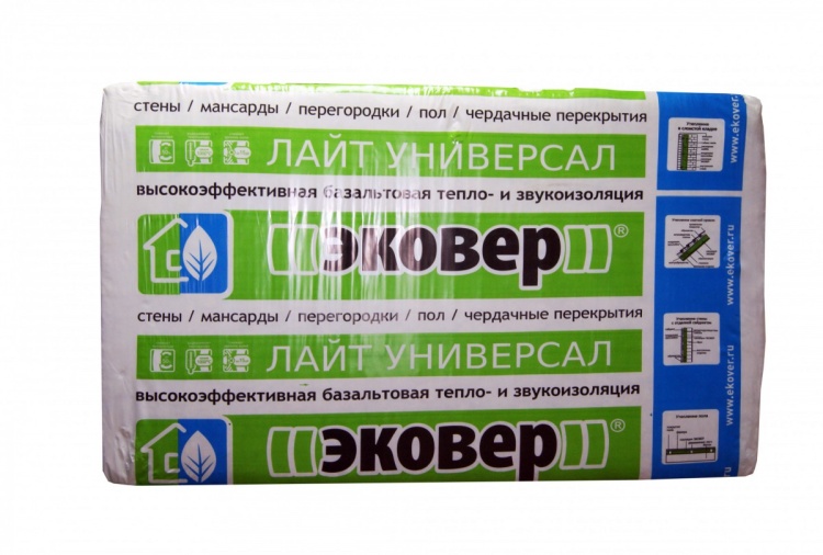 Утеплитель Эковер Лайт Универсал 1000х600х50 мм, 8 шт. уп