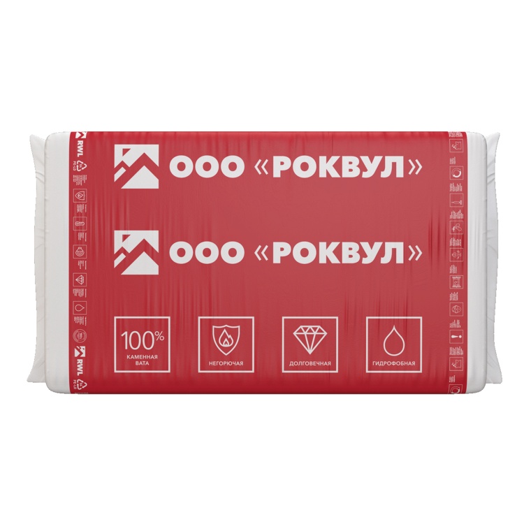 Утеплитель Rockwool Каркас Баттс 1000х600х50 мм, 12 шт. уп