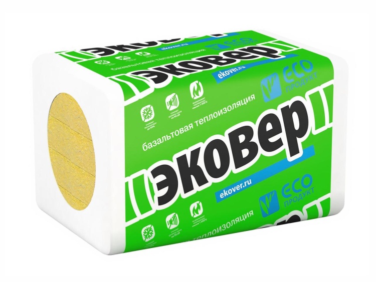 Утеплитель Эковер Вент-Фасад 80 1000х600х50 мм, 8 шт. уп
